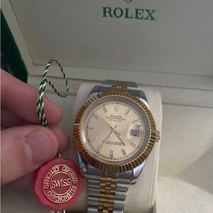 Authentic Mens Champagne Dial 36 mm watch Condition: Good